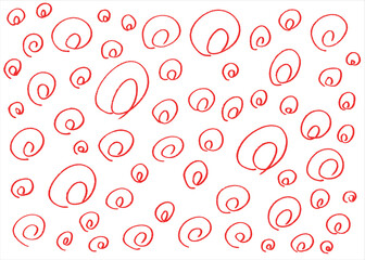 手描きの二重丸素材