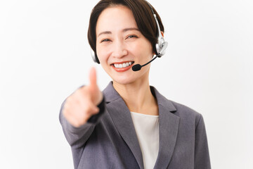 若い女性のオペレーター　ビジネスイメージ