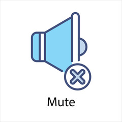 Mute Vector icon