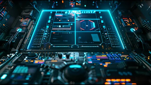 The Alpha PNG file includes a HUD interface. This displays code text in a futuristic sci-fi design. The Hi Tech template looks great for your video. The HUD uses PNG Alphas for the interface.