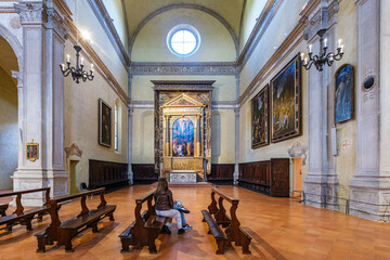 Ferrara, interno chiesa San Cristoforo alla Certosa