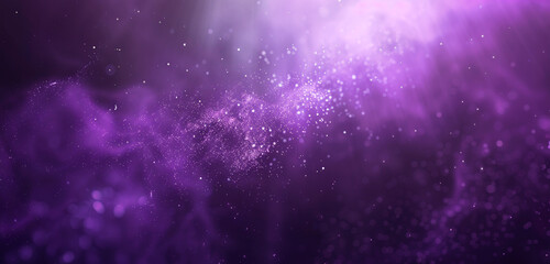Naklejka premium Violet mist sparkles with celestial dust, a deep enchantment.