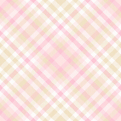 Fold fabric check plaid, shirt textile vector background. Tattersall pattern texture tartan seamless in light and white colors.