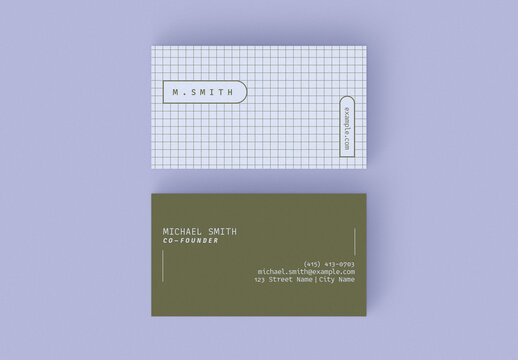 Modern Business Card Layout