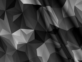 Abstract Military Camouflage Background Made of Triangles. Camo Pattern for Army Clothing. Beautiful Color Drapery Satin.