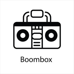 Boombox Vector icon