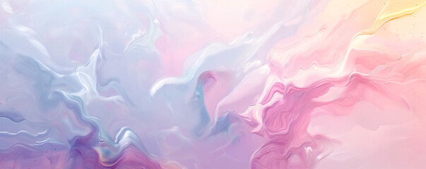 Abstract oil paint pink and blue background banner
