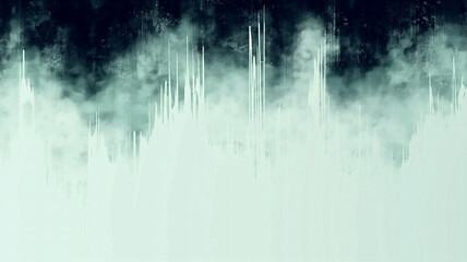Abstract white sound wave background with smoke effect background banner