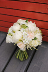 Bride's wedding bouquet