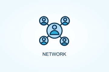 Network vector  or logo sign symbol illustration