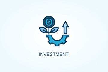 Investment vector  or logo sign symbol illustration