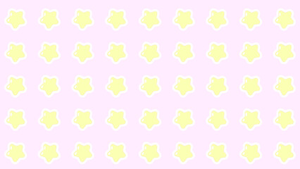 アニメ風かわいいスターパターン♪