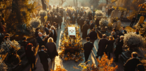 Obraz premium Funeral, ceremony background