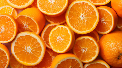 The freshness of the orange, The beauty and freshness of the bright color