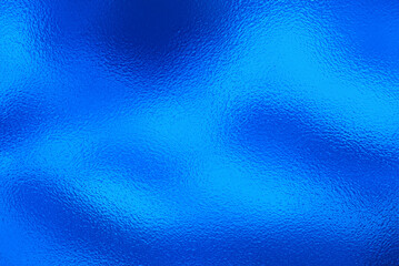 Blue Foil Texture Background with Glass Effect, Illustration for Web Design