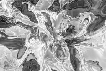 Metallic Texture with Curved Abstract Design