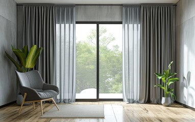 Enhancing Interiors: Grey Curtain Panels in Contemporary Design