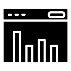 Web Traffic Glyph Icon Design