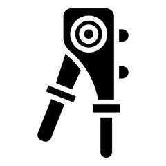 Riveter Glyph Icon Design