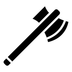 Axe Glyph Icon Design