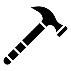 Hammer Glyph Icon Design