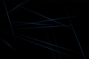Abstract black with blue lines, triangles background modern design. Vector illustration EPS 10.