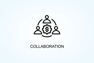 Collaboration Vector  Or Logo Sign Symbol Illustration