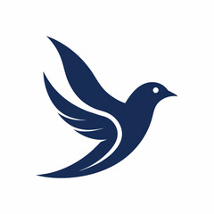 minimalist bird logo vector art illustration design