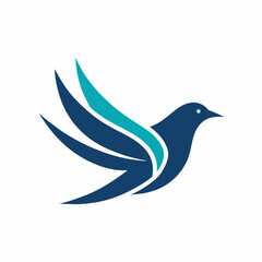 Bird logo vector art illustration design