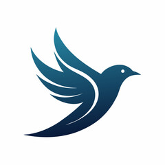 modern bird logo vector art illustration design 
