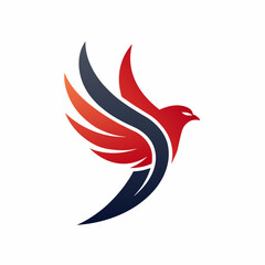 Fototapeta premium Animal bird logo vector art illustration design