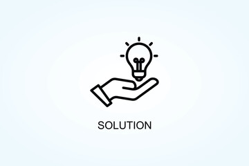 Solution Vector  Or Logo Sign Symbol Illustration