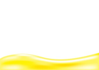 黄色の波のようなフレーム