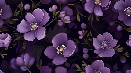 
A bouquet of violet flowers