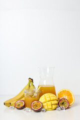 Concept of delicious and tasty exotic and tropical fruit