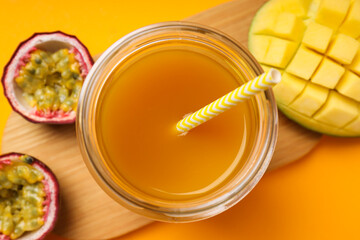 Concept of delicious and tasty exotic and tropical fruit