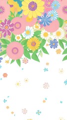 background with flowers, pattern with flowers, abstract floral background