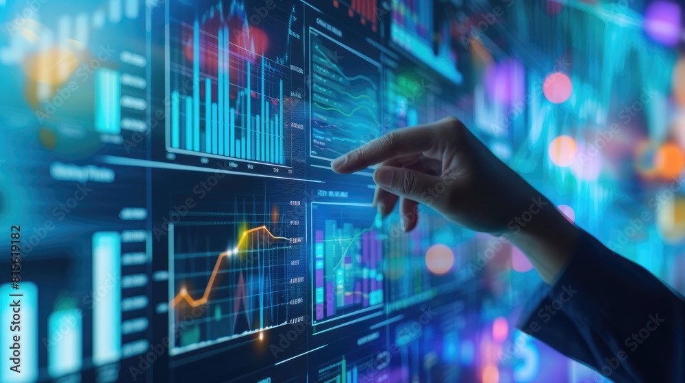 Poster business applications of predictive analytics, including demand forecasting, customer churn predicti