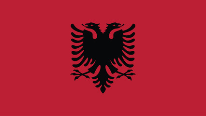 albania flag free vector illustration