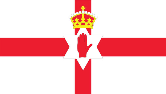 northern ireland flag free vector illustration