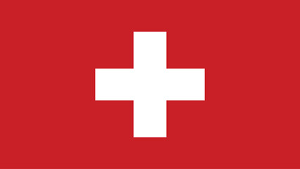 Obraz premium Switzerland flag free vector illustration