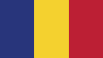 romania flag free vector illustration