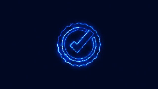 check mark animation and double check icon. Yes tick. Correct check mark symbol.