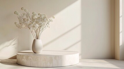 Modern living room with a white ceramic mug on a table, perfect for a relaxing breakfast with tea or coffee