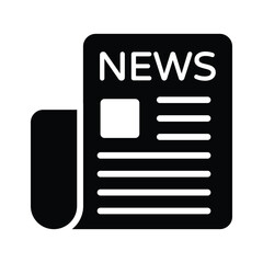 Trendy icon of newspaper in editable style, vector of press release concept