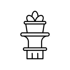 garden icon. outline icon