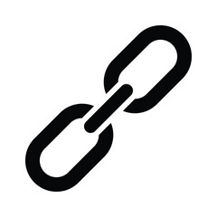 Visually perfect icon of chain link, well designed vector of link