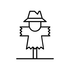 scarecrow icon. outline icon