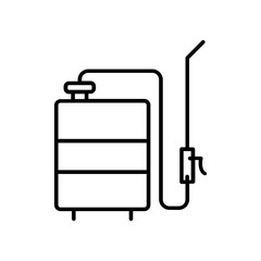 sprinkler icon. outline icon