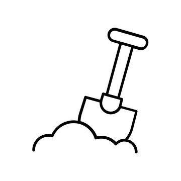 recommend clip art: shovel icon. outline icon